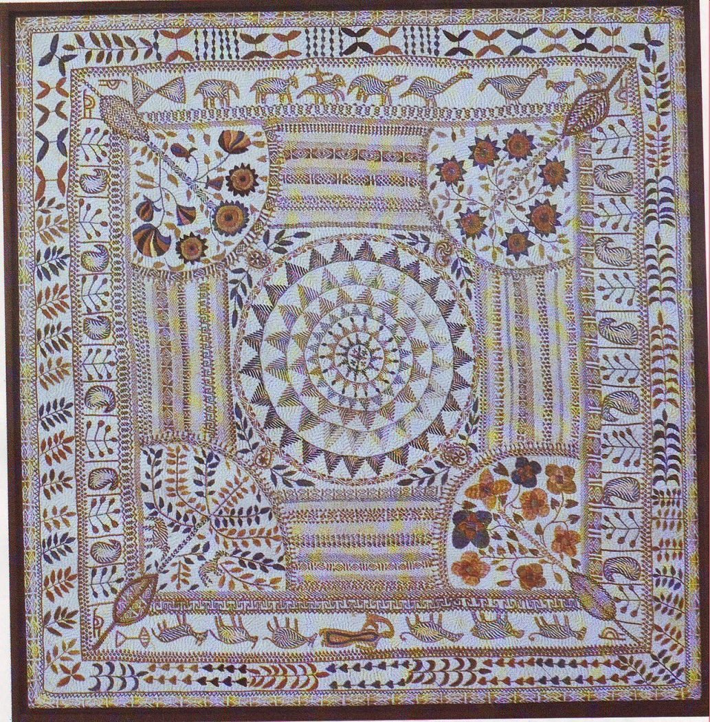Handmade Nakshi Kantha Wall Hanging